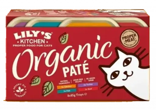 Lily's Kitchen Organic Pat&eacute; Trays Multipack Wet Food for Cats