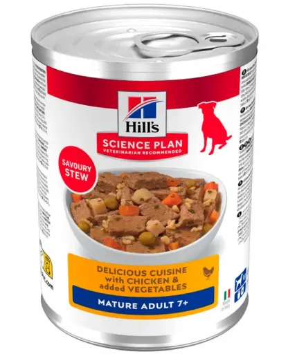 Hill's Aliment Humide Canine Mature Adult Rago&ucirc;t au Poulet et L&eacute;gumes pour Chiens