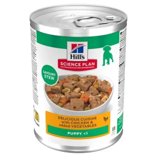 Hill's Aliment Humide Canine Puppy Rago&ucirc;t au Poulet et L&eacute;gumes pour Chiens