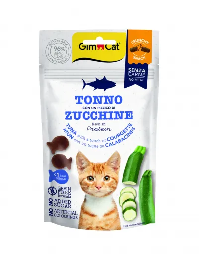 Gimcat Crunchy Tuna and Zucchini Snacks for Cats