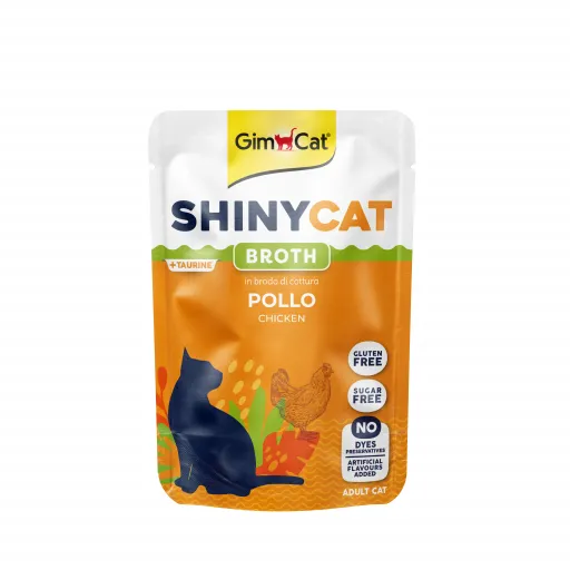 Gimcat Sc Pouch Broth Chicken Wet Food for Cats