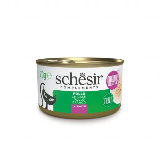 Schesir Kattenvoer Kipfilet in Bouillon